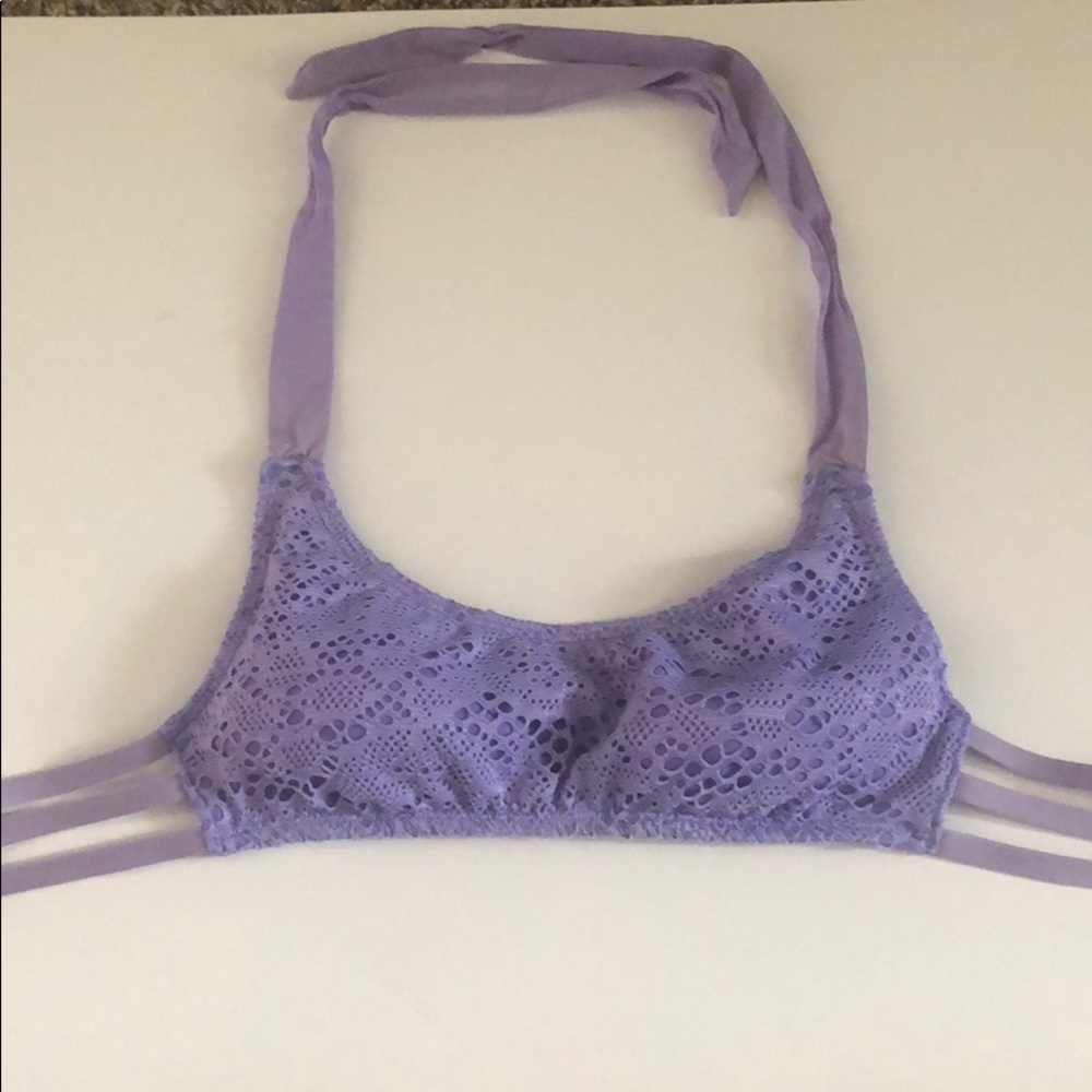Purple bathing suit top